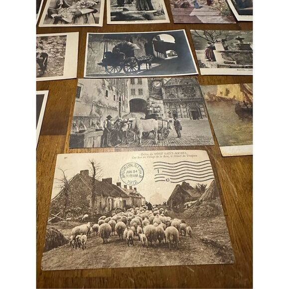 Vintage 1900s Post Card Lot of 12 Around the World Portraits People Animals - Picture 3 of 9